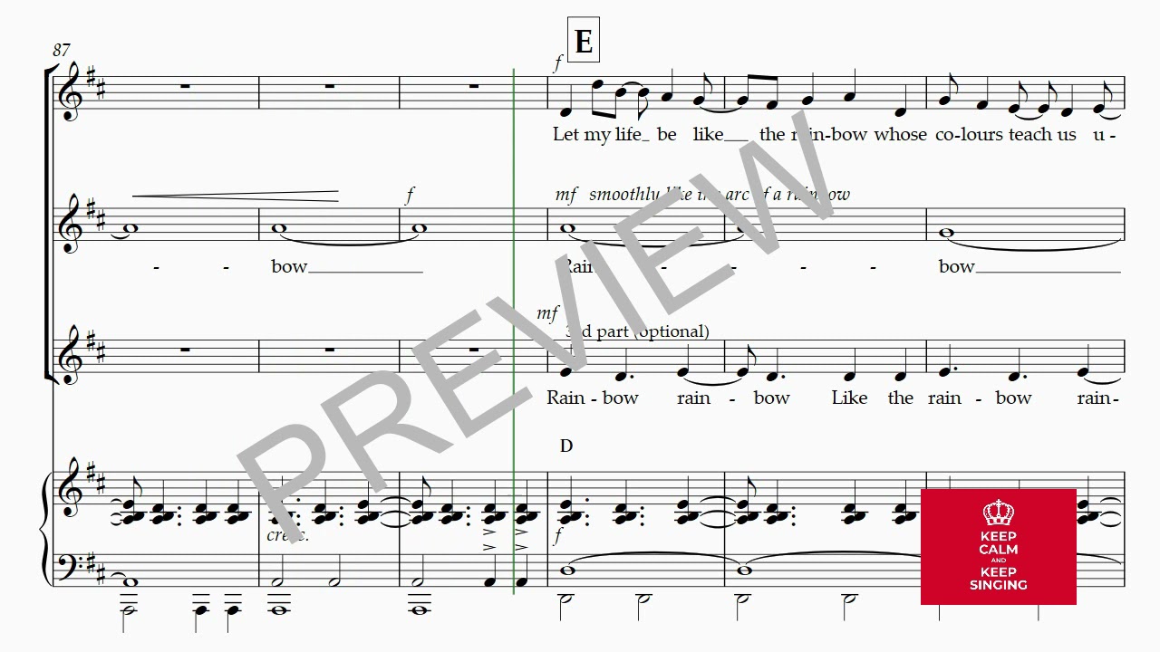 LIKE THE RAINBOW score