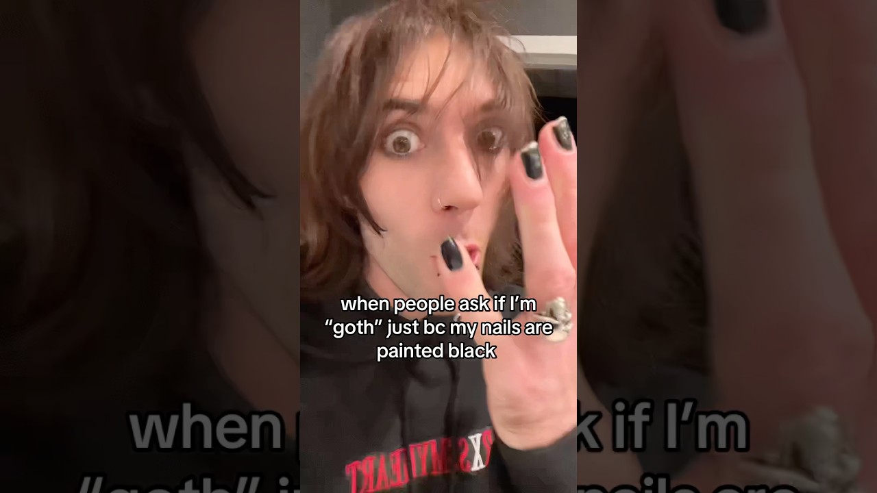Watch painting your nails black makes you GOTH huh?? 😐🤨 #goth #alternative #emo on YouTube Watch painting your nails black makes you GOTH huh?? 😐🤨 #goth #alternative #emo on YouTube