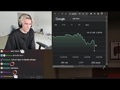 xQc Reacts to Apple Stock Going Straight Down After Announcing AR/VR Headset
