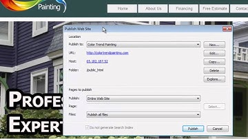 90 Second Website Builder - Version 9 - Publishing to the Web