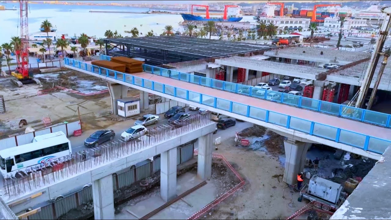 شاهد أين وصلت أشغال تهيئة الواجهة البحرية للجزائر العاصمة