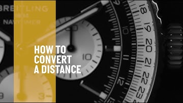 Breitling | How to Use the Slide Rule | How to convert a distance