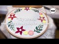 Embroidery for beginners Pattern: “Lily wreath” #embroidery_tutorial #embroidery 2023