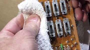 How to Clean the Room Controls Switches in a NuTone IM303 / IMA303 Radio Intercom Master Station