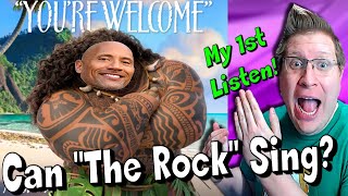 Radio DJ Listens: Moana - "You're Welcome" for the FIRST TIME | "The Rock" RULES! [Reaction]