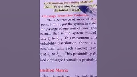 12th Business Maths , Transition Probability Matrices,CGL