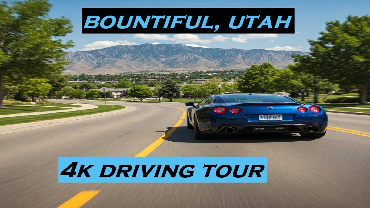 Bountiful, Utah | 4k Driving Tour | Dashcam