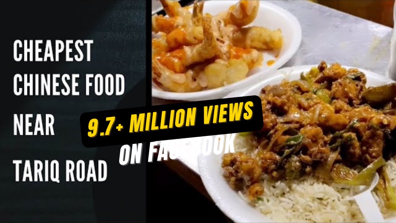Cheapest Chinese Food Near Tariq Road I Street Food I Talish Khan YouTube