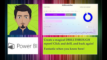Power BI Learning Tutorial - Drill through to a more detailed report.. and back!