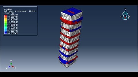 Simulation CFRP for seismic strengthening of shear controlled RC column in Abaqus