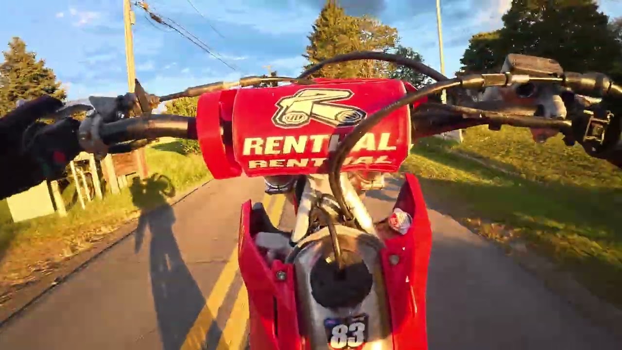 wheeling my crf250r 2025 on public roads