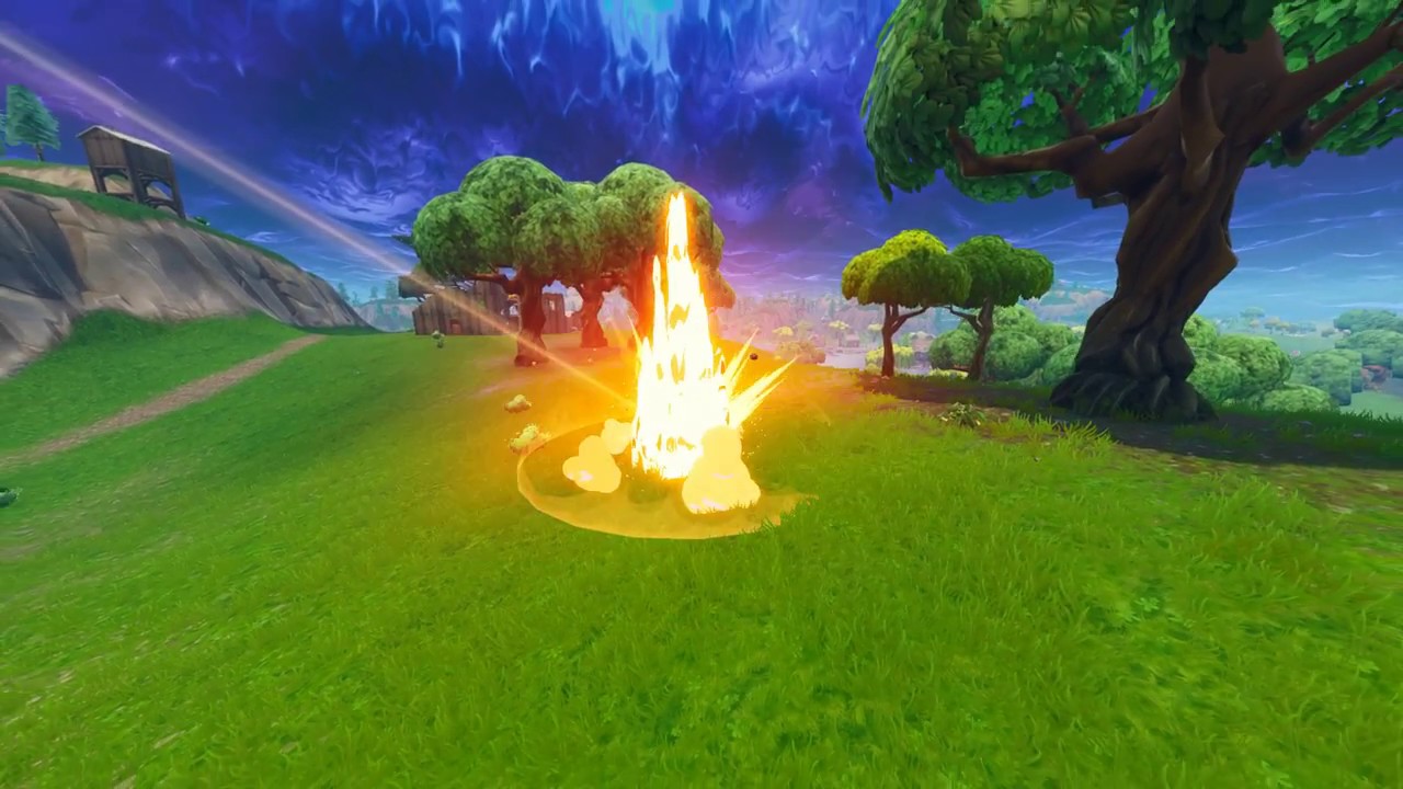 Fortnite meteor in slow motion - YouTube