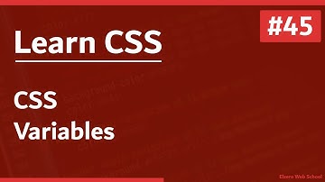 Learn CSS In Arabic 2021 - #45 - CSS Variables And Trainings