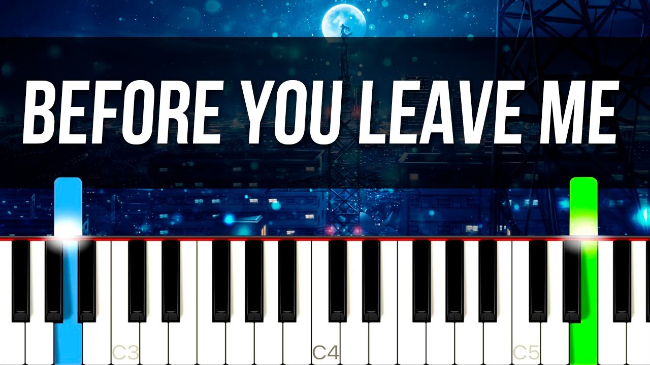 Before You Leave Me by Alex Warren | PIANO SHEET MUSIC + MIDI 🎹