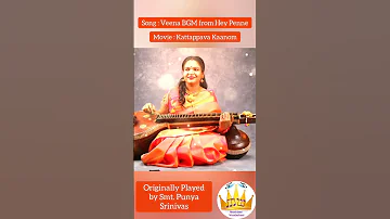 Hey Penne Original Veena BGM Ringtone | Punya Srinivas #shorts #musicianswonderland
