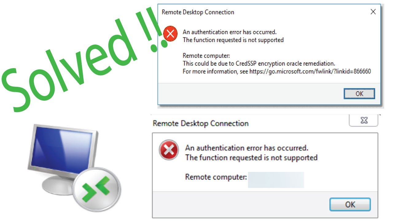 A connection error has occurred. RDP Error. RDP внутренняя ошибка. RDP Error connection. Authentication Error.