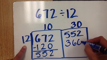Rectangle Sections Strategy for Dividing Whole Numbers