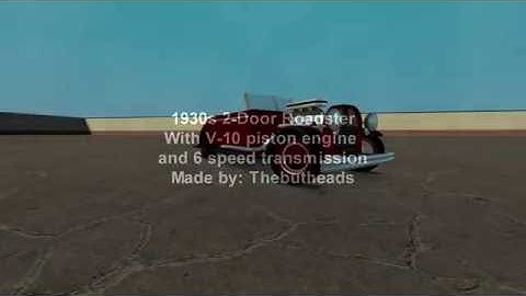 1930s v10 powered car