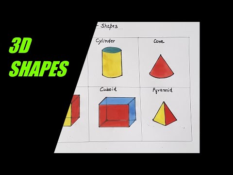 How To Draw Simple And Easy 3d Shapes For Kids Step By Step Drawing Of Shapes How To Draw 3d Shapes ข าวอ ตสาหกรรมเคร องหน ง
