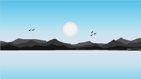 How to Draw a Riverside Scenery in MS-Paint