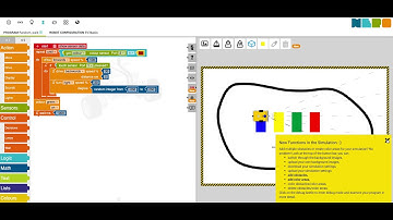NEPO® - Robot Random Walk using Open Roberta® Simulator