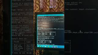 (create the table)Mysql is using computer(pc) operator access to create thr table #mysql #database