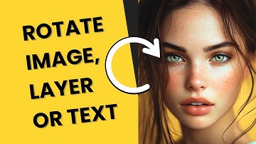 How to rotate in Photopea (IMAGE, LAYER or TEXT) | Photopea Tutorial