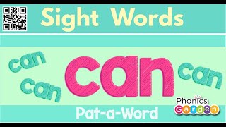 Can Sight Word Sing And Chant Pat-A-Word Phonics Garden