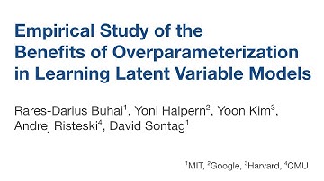 [ICML 2020] Empirical Study: the Benefits of Overparameterization in Learning Latent Variable Models