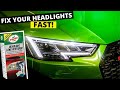 How to RESTORE your headlights for $10!  Turtle Wax Headlight Restoration Kit is the BEST!