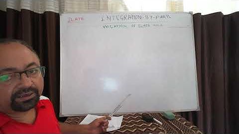 INDEFINITE INTEGRATION -6 (INTEGRATION BY PARTS)