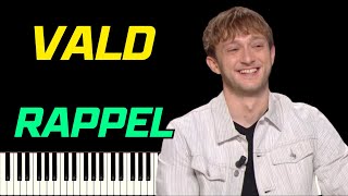 VALD - RAPPEL (OUTRO PIANO) | PIANO TUTORIEL