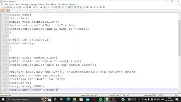 How to make Custom Class in java