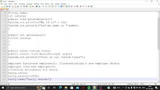 How to make Custom Class in java