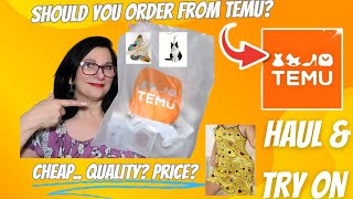 Temu haul / What I ordered vs. what I received. Try on. Pics included from site.