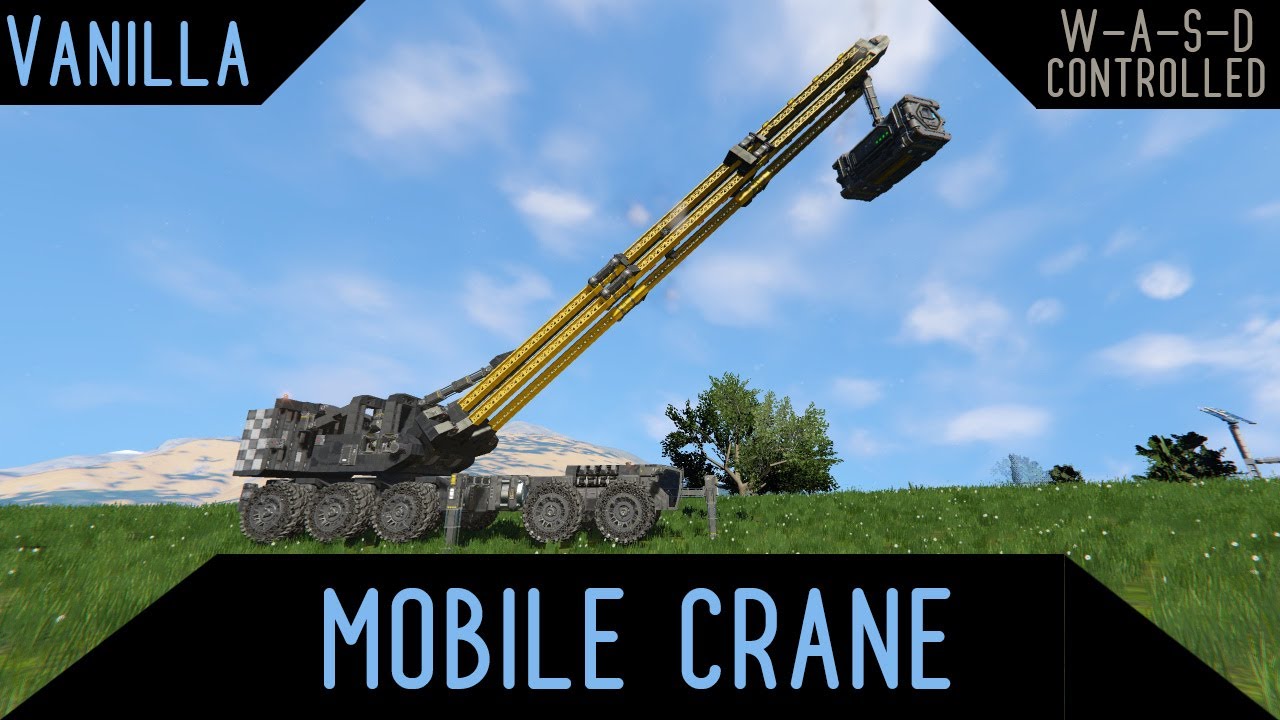 Space Engineers - Mobile crane [vanilla]