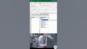 This Formula Converts Month numbers to Month names instantly #excel#shortcut