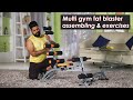 Home gym and bike assembling and exercises  full body home workout equipment  zukazo