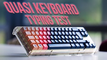 Quasi Custom Mechanical Keyboard Typing test - SA Vilebloom keycaps - by Qlavier