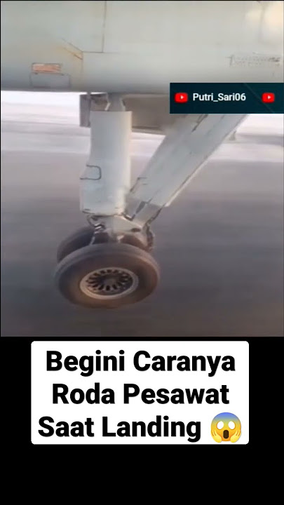 Begini Cara Roda Pesawat Saat Landing #shorts #roda #pesawat #landing