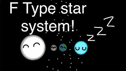 The evolution of an F-type star system!