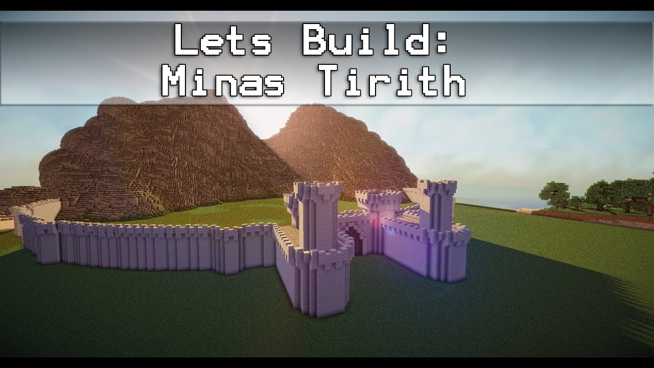 Minas Tirith in minecraft (LOTR minecraft mod) 