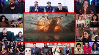 Youtubers React To Beast Destroying The Mandalorian Ship | The Mandalorian S3 Ep7 Reaction Mashup