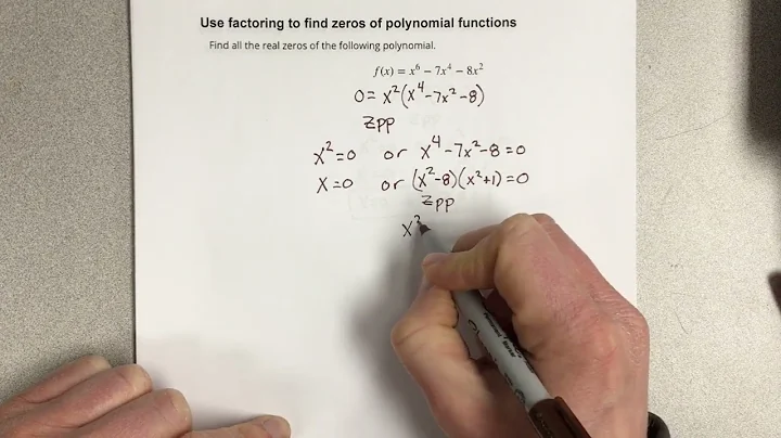 Use factoring to find zeros of polynomial functions