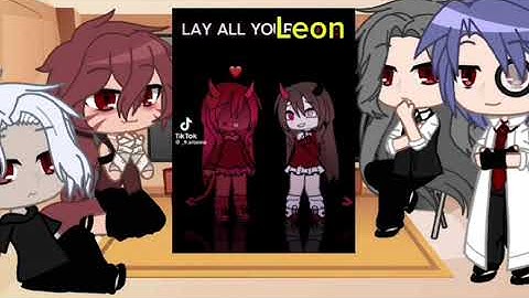 Dark fall react to leon as random gacha tiktoks [part1?]
