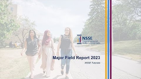 Major Field Report 2023 Tutorial