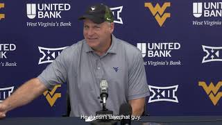 Coach Rich Rodriguez | Oct. 6