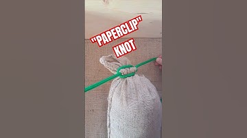Bag Mouth "paperclip" Knot #knot