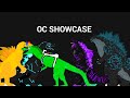 OC show case with Lean Spino, Icyzilla, Peet the raptor, Nuta007