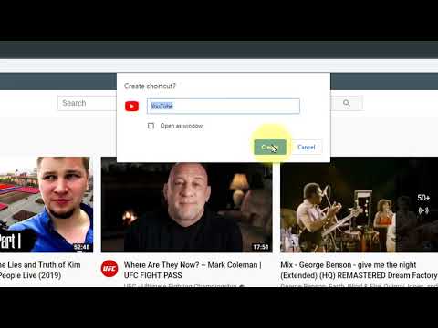 How to create a shortcut on the Desktop to a website with Google Chrome hqdefault